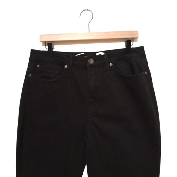 SEVEN7 Black Mid-Rise Ankle Skinny Raw Hem Jeans Sz 14 - Picture 2 of 9